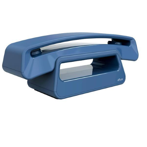 ALCATEL EPURE 3 ICONIC ELEGANTE TELEFONO CORDLESS DECT SENZA TEMPO CON BLOCCO DELLE CHIAMATE INDESIDERATE, VIVAVOCE, DISPLAY DI ALTA QUALITA' BLU